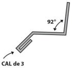 Larmier pour bardage fibre de bois BARDALU RAl 9006 dev 88mm long.300cm