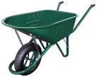 Brouette etroite pour renovation verte 110 L roue gonflable