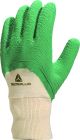 Gants latex sur support jersey - dos aere - qualite superieure Vert T9