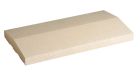 Chaperon 2 pentes en beton long. 50 cm x larg. 30 cm x ep. 5,5 cm beige