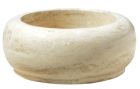 vasque en pierre ronde d. 42 h.15 cm sable