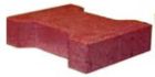 Pave beton H Rouge - long. 19,8cm x larg. 16,5cm x ep. 4,5cm