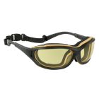 Lunettes MADLUX noir/jaune, jaune Anti-buee